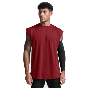 Débardeur de sport d'été pour homme en maille respirante, séchage rapide, anti-UV, coupe ample, pour fitness et musculation, épaules larges, sans manches - Product Image 6
