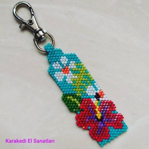 Llavero de cristal hecho a mano, adorno colgante para árbol de Navidad, color personalizado, llavero de cuentas de cristal hecho a mano, recuerdo de fiesta, ecológico - Product Image 5