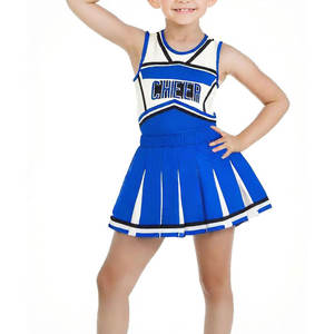 Disfraz de Animadora para Niñas, Azul, Talla Grande, Vestido de Animadora, Uniforme para Halloween, Cosplay, Fiesta, Espíritu Escolar - Product Image 3