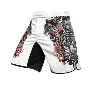 2026 Stretch MMA Grappling Shorts Sublimation Martial Arts Gym Training Performance <b>Athletic</b> Wear for Men - Product Image 1