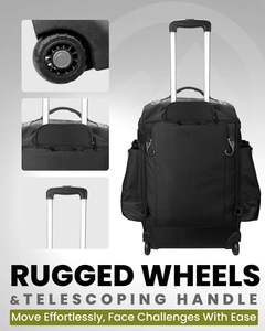 American League <b>Rolling</b> Baseball Bag – Wheeled Bat <b>Backpack</b> with 4 Bat Pockets for Professional Players - Product Image 6