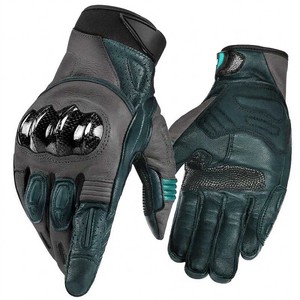 Motorbike Leather <b>Gloves</b> Short Cuff Biker Gear <b>Touchscreen</b> Compatible USA Europe Market Wholesale - Product Image 4