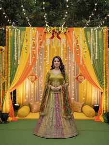 Vestido de novia con bordado dabka hecho a mano, viscosa de primera calidad, secado rápido, absorción de humedad, sin arrugas, protección solar para fiestas. - Product Image 2