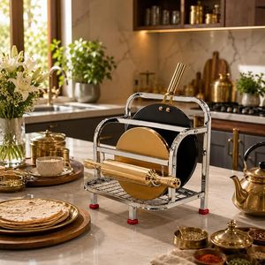 Soporte Metálico para Tapas de Ollas, Organizador de Cocina Moderno de un Solo Nivel - Product Image 6