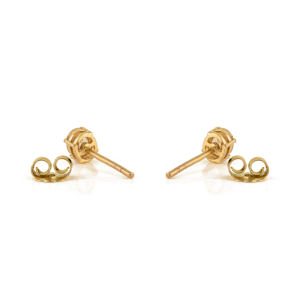 Boucles d'oreilles clous en saphir jaune ovale 100 % authentique, à fermoir poussoir, pierre unique, bijoux minimalistes en or véritable 14 carats, pierre de naissance, vente en gros - Product Image 6