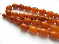 Résine d'ambre foncé Tasbih Misbah Subha Zikr perles de prière 33 perles ovales chapelet islamique musulman Dhikr Tasbeeh pour la méditation
