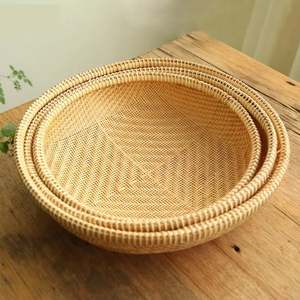 Cesta Tejida de Bambú Natural para Decoración del Hogar y Empaque de Regalos para Exportación - Product Image 3