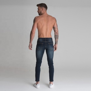 2021 New Design Fashion <b>Business</b> Men Style Slim Fitting Jeans Solid Color Men's Slim Fit Jeans OEM ODM <b>Service</b> - Product Image 2