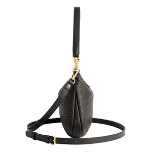 Bolso de Hombro Royaa 2025 Nacional de Inglaterra, de Cuero Genuino, Resistente al Agua, Tejido a Mano, Forma de Media Luna, Forro de Poliéster, con Cierre - Product Image 5