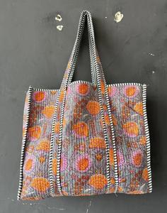 Cotton Floral Bohemian Quilted Shoulder Bag Casual Tote Bag for Women Stylish Lightweight Shoulder Bags - Product Image 1