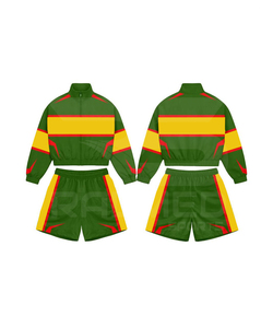 Heavyweight 120-140 GSM Polyester/Nylon Unisex Windbreaker Tracksuit <b>Jacket</b> and Short set DTF Logo Tracksuit For Men's - Product Image 4