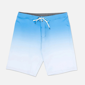 Shorts de plage d'été pour hommes, sportifs, unis, à séchage rapide, taille élastique, pour la randonnée en plein air, le surf, la natation, la pêche, design personnalisé - Product Image 1