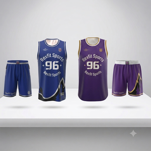 Ensemble de maillot de basket Rexfit Sports, sublimé vert orange, unisexe adulte, coupe régulière, séchage rapide, polyester, débardeur et short - Product Image 6