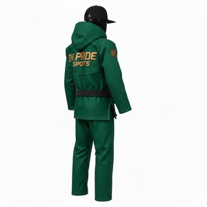 Conjuntos de Uniformes de BJJ Unisex Más Vendidos con MOQ Bajo, Logotipo Frontal, Equipo de Entrenamiento OEM, Uniforme de Artes Marciales BJJ Ligero - Product Image 3