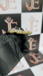 Pendentif personnalisé avec nom en écriture cursive FATT, tendance, serti de moissanite, en argent sterling 925, bijoux hip hop rock pour rappeurs - Product Image 3