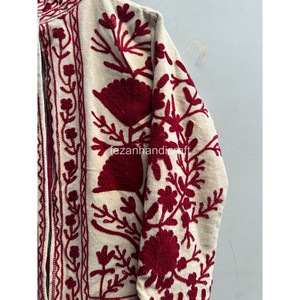 Unisex <b>Women</b> <b>Velvet</b> Jacket Boho Suzani Jacket Floral Embroidery Jacket Inside Cotton Lining Winter Jacket - Product Image 4