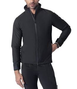 2024 gros hommes Stand Softshell veste d'hiver nouveau tissu imperméable Style de rue haute pour la randonnée - Product Image 1
