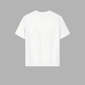Premium Oversized <b>White</b> T Shirt Men 100% Cotton Breathable Tie-Dye Front Custom Logo Print Streetwear <b>Tee</b> OEM ODM Manufacturer - Product Image 1