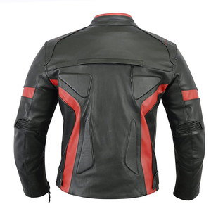 Custom OEM Motorcycle <b>Jacket</b> for Men Genuine Cowhide Leather <b>Biker</b> Outerwear with Breathable Quick Dry Durable Fit Sportswear - Product Image 3