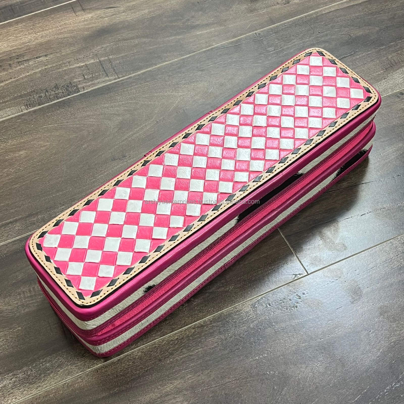 Pink & White Checkered