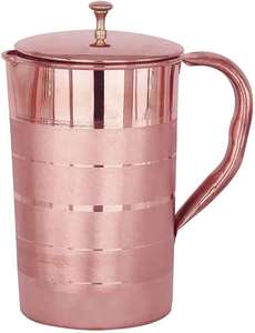 Carafe à eau en cuivre de haute qualité – Pichet en métal durable pour l'hôtellerie à prix abordable - Product Image 3