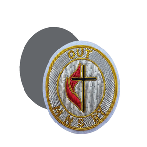 Pakistan Made Wholesale Blazer Badges 2026 Customized Color Luxury Solid Color Bullion Wire Embroidery Eco-Friendly Handmade - Product Image 2