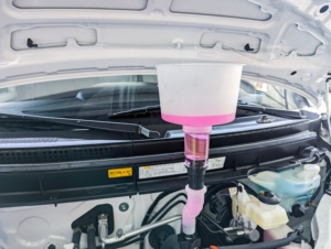 Universal <b>Coolant</b> Funnel Kit Anti-spill Radiator Funnel Bleeder with Adapters - Product Image 3