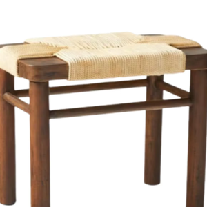 Tabouret en bois d'inspiration nordique, fabriqué en teck de qualité supérieure, pour appartements, villas et espaces intérieurs commerciaux - Product Image 3