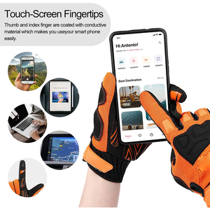 Gants de VTT pour hommes avec protection des doigts, rembourrés, respirants, pour VTT, motocross, course et dirtbike - Product Image 5