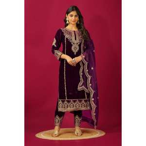 Designer Fully <b>Stitched</b> Bottom and Top-Dupatta Party Wear Ethnic <b>Accessories</b> - Product Image 1