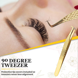 ชุดแหนบต่อขนตาสแตนเลส 5 ชิ้น ยี่ห้อ Hasni Surgical ได้รับการรับรองมาตรฐาน CE ISO ปลายหยัก แหนบโค้ง - Product Image 3