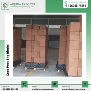 Ladrillos de bloque de turba de coco de 5kg de la mejor calidad para plantas ornamentales y plantación de cerezos - Product Image 4