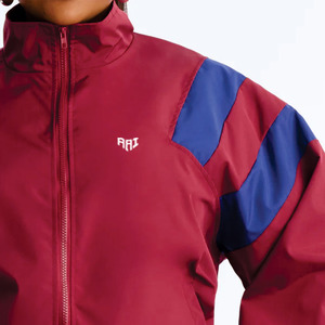 Women Nylon Lightweight Zip Up Windbreaker <b>Jacket</b> Sporty Custom Panel Design OEM Activewear Outerwear Bulk Supplier Manufacture - Product Image 5