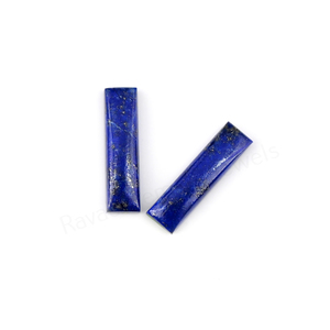 Cabujón de Piedra Preciosa Natural de Lapislázuli Rectangular de 6x23mm, con Acabado Pulido, para Hacer Colgantes de Plata, Superventas - Product Image 3