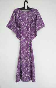 Robe kaftan indienne en coton faite à la main, paréo de plage, robe de festival, robe de chambre bohème, caftan d'été pour femmes - Product Image 3