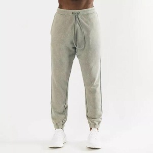 Men's Gray Elastic Waist Drawstring Sweatpants With Side Pockets Casual Joggers Breathable Knitted Fabric Spring Wear For Men - Product Image 5
