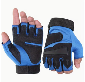 Ice Silk Lightweight Breathable Half Finger <b>Gloves</b> Anti-Slip for Gym Cycling & <b>Weight</b> Lifting Unisex - Product Image 3