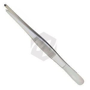 High Quality Stainless Steel Thumb Tissue Forceps 1x2 <b>Teeth</b> 8 Inch Surgical Grade Tweezer <b>Tool</b> Veterinary Use Medic Instruments - Product Image 2