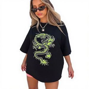 Camisetas de Manga Corta para Mujer, Cuello Redondo, Poliéster Sólido, Largo Regular, Secado Rápido, Ecológicas y Transpirables - Product Image 2