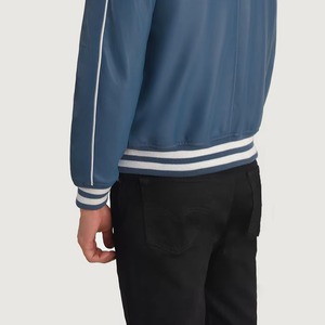 Custom Men Varsity <b>Jacket</b> Wool Body <b>Leather</b> Sleeves Classic Letterman Baseball Coat OEM ODM Factory Sample Service Available - Product Image 4