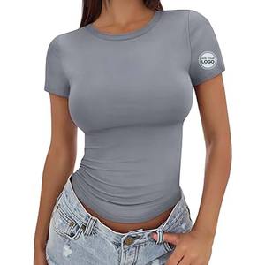 Camisetas 95% poliéster, 5% elastano. Camiseta de jersey de corte relajado para mujer. - Product Image 4