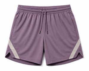 Shorts de sport pour homme, séchage rapide, couleur unie, avec logo sur le devant, bande latérale, taille élastique, longueur mi-cuisse, 100% coton - Product Image 4