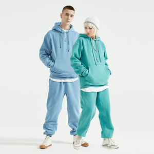 Tenues Chaudes pour Femmes et Hommes – Ensembles de Vêtements Automne-Hiver – Survêtements Chauds à Col Montant et Fermeture Éclair – Sweat-shirts pour Hommes - Product Image 2