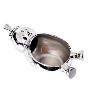 Haute qualité baignoire bonhomme de neige Design métal boisson seaux à glace pour fête boisson vin bière couleur argent acier inoxydable fait à la main - Product Image 1