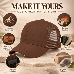 Casquette de camionneur en mousse pour adulte, style été, avec dos en maille, visière incurvée et sangle réglable, pour la pêche, conception personnalisée OEM ODM, vierge - Product Image 6