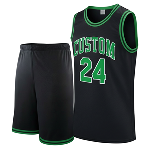 Uniforme de basket-ball unisexe imprimé par sublimation, manches courtes, séchage rapide, respirant, personnalisé, OEM, vente en gros - Product Image 1