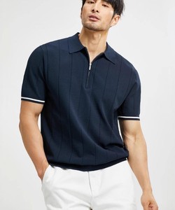 Nouveau T-shirt décontracté à manches courtes et fermeture éclair, élégant et tendance, en jersey uni, doux, respirant, séchage rapide, sportif, personnalisable - Product Image 3