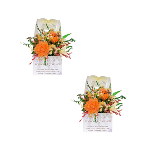 Petit panier de fleurs séchées mélangées, arrangements floraux légers et écologiques, décoration pour la maison, événements, Noël, origine Vietnam - Product Image 1