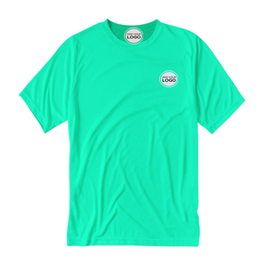 T-shirt personnalisé OEM en mélange de trois fibres, style District DM130, en coton peigné doux et rayonne, vente en gros - Product Image 1