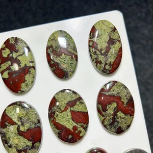 Jaspe Sangre de Dragón, Cabujón de Corte Cojín, Natural, Pulido, para Joyería, Envoltura de Alambre, Colgante, Anillo, Cristal Curativo, Regalo - Product Image 3